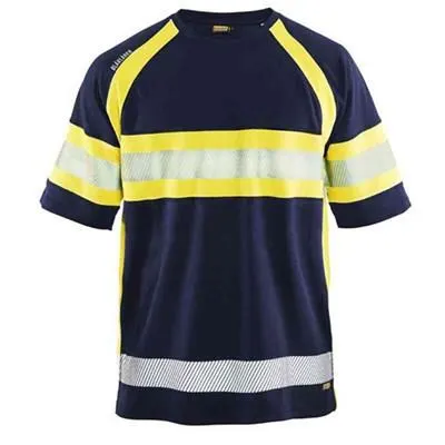 Blåkläder 333710518933S T-shirt marinblå/varselgul, UV-skyddad Marinblå/Varselgul - Bild 2
