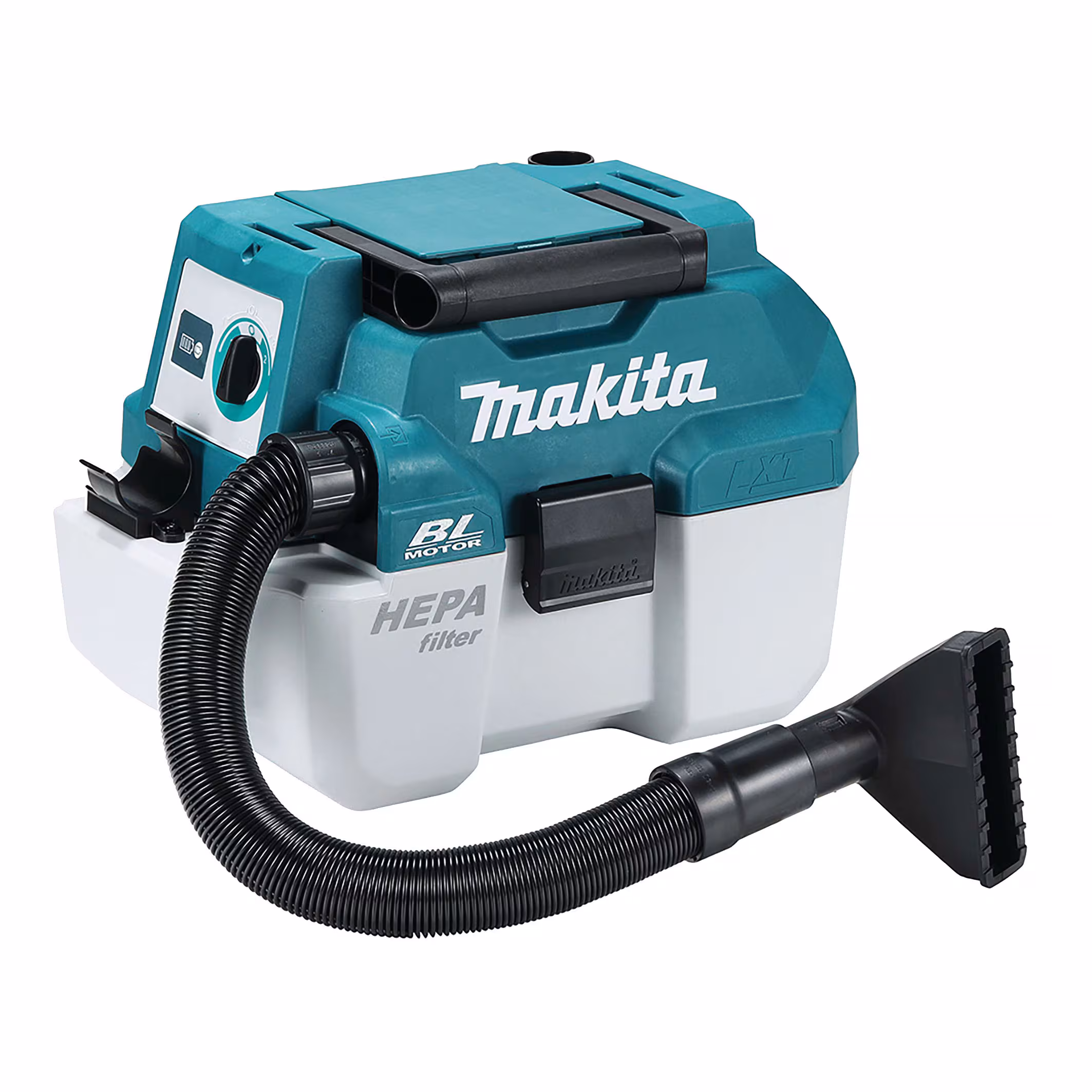Kjøp Makita Støvsuger LXT DVC750LZ, HEPA, våt-/tørr med blåsefunksjon, uten batteri og lader.