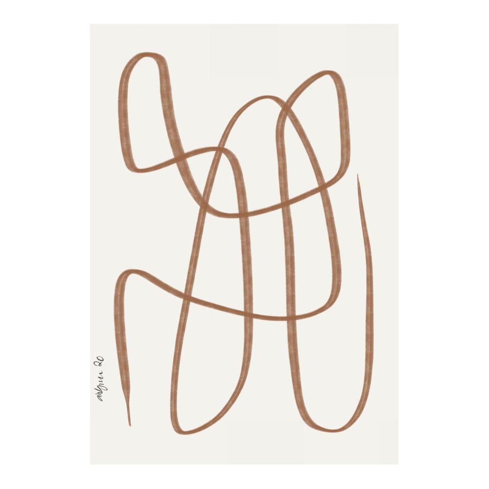Different Ways poster brun, 30x40 cm
