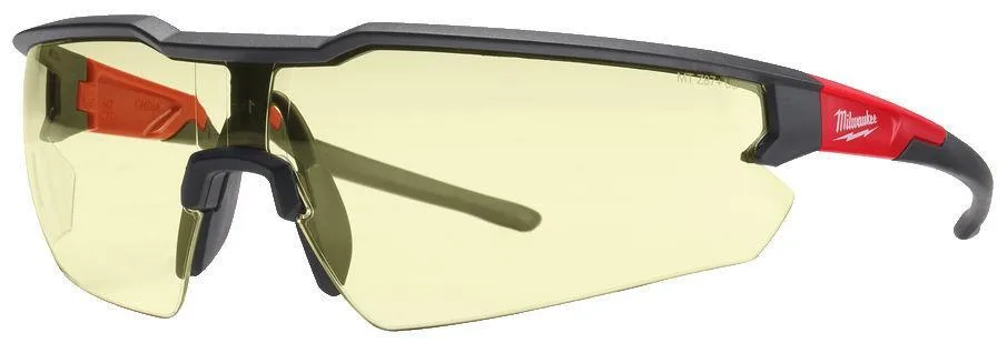 Milwaukee Enhanced Skyddsglasögon gula linserim/repskydd