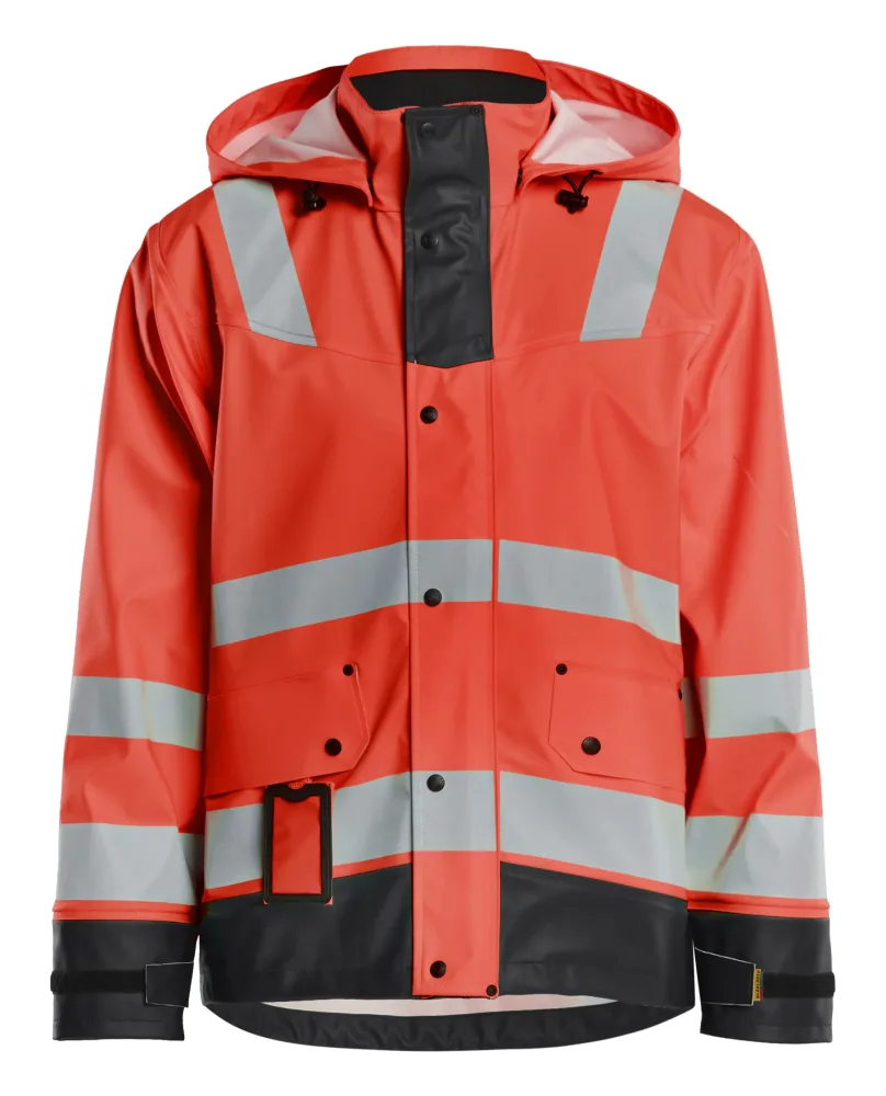 Blåkläder 4302200355994XL Regnjacka varsel, röd/svart 4XL