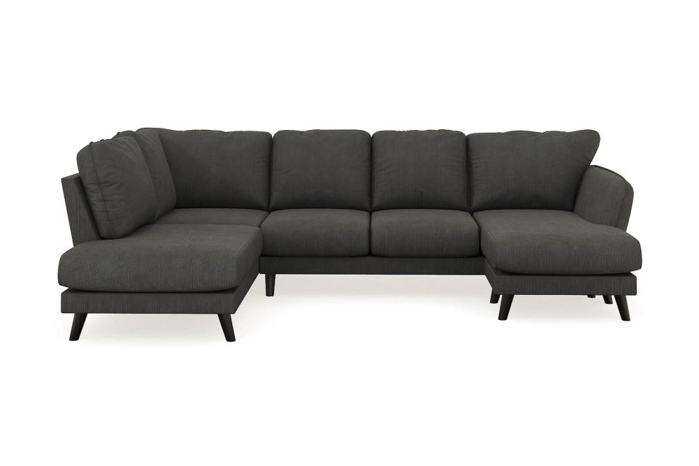 Trend Lyx 4-sits Högervänd U-formad Soffa med Divan och Schäslong i Manchester