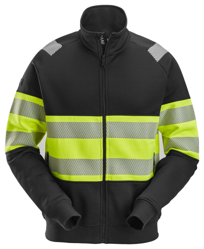 JACKA SNICKERS WORKWEAR VARSEL KL 1, SVART/VARSELGUL XXL