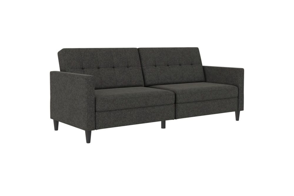Bäddsoffa Hartford 203x83x82 cm, Antracit, Linnetyg Utseende (100% Polyester