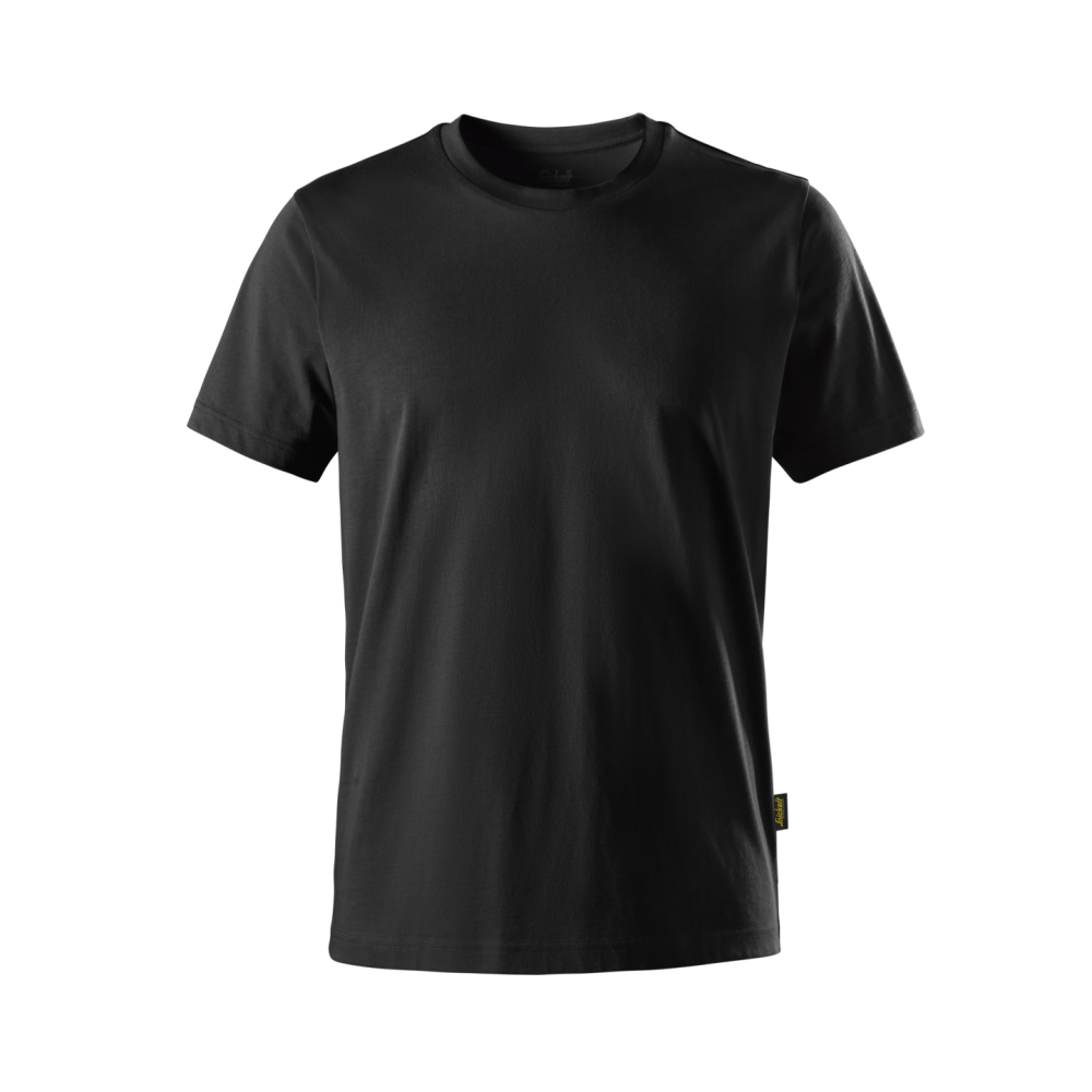 T-SHIRT KLASSISK BOMULL SVART STL M