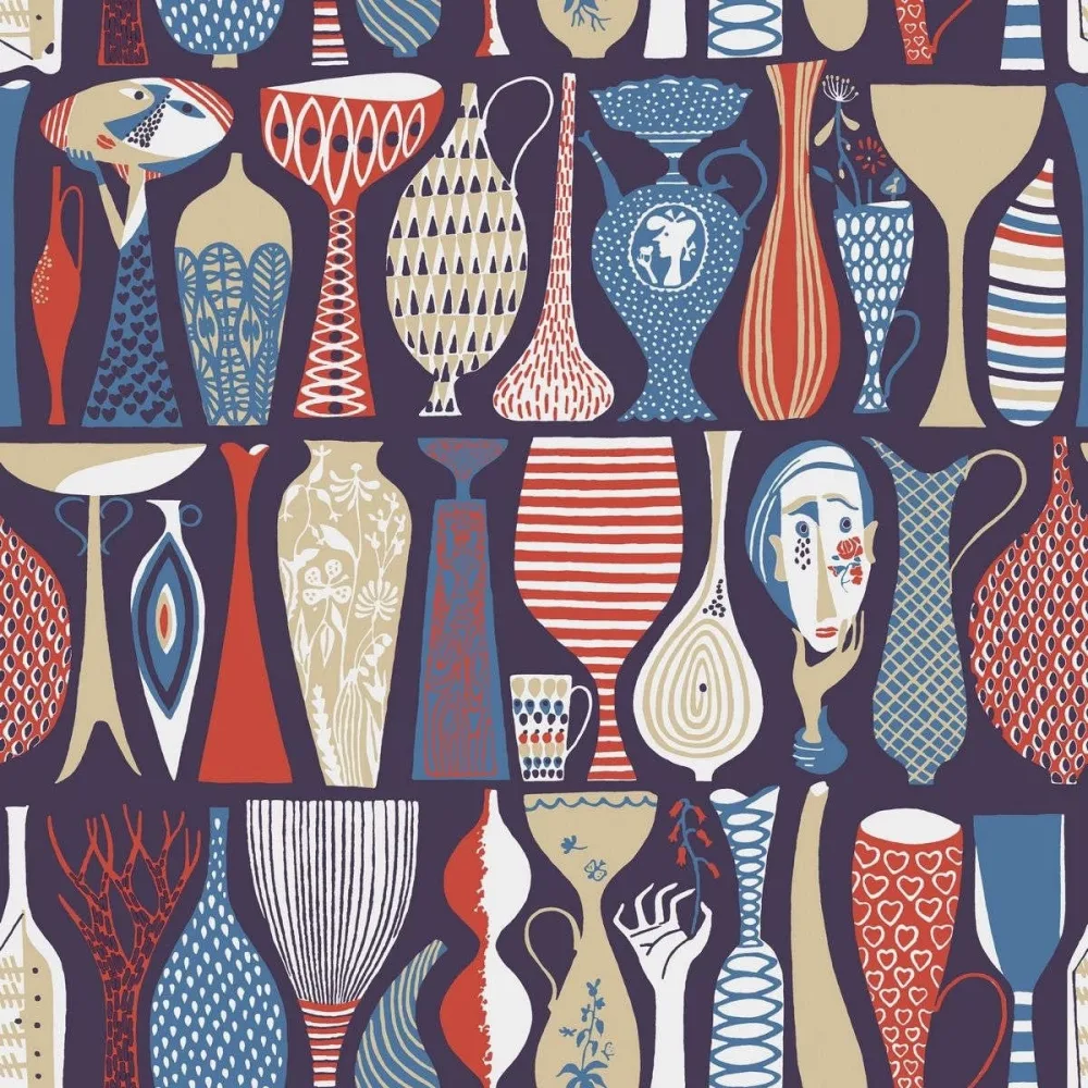 Tapet Scandinavian Designers II Pottery 1760 Multi Retro - Bild 2