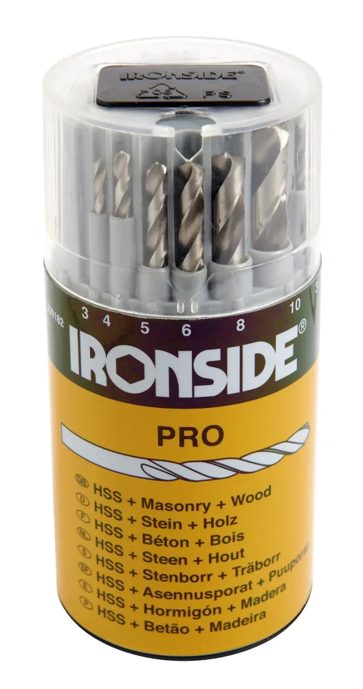 Ironside 230182 Borrsats 3-10 mm, 6 delar