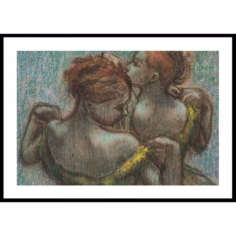 Poster Gallerix Two Dancers Half-length By Edgar Degas Storlek: 70x100 cm