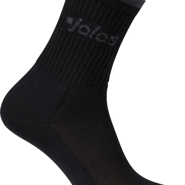 Jalas 8208B Strumpa svart, ribbat skaft 34-36