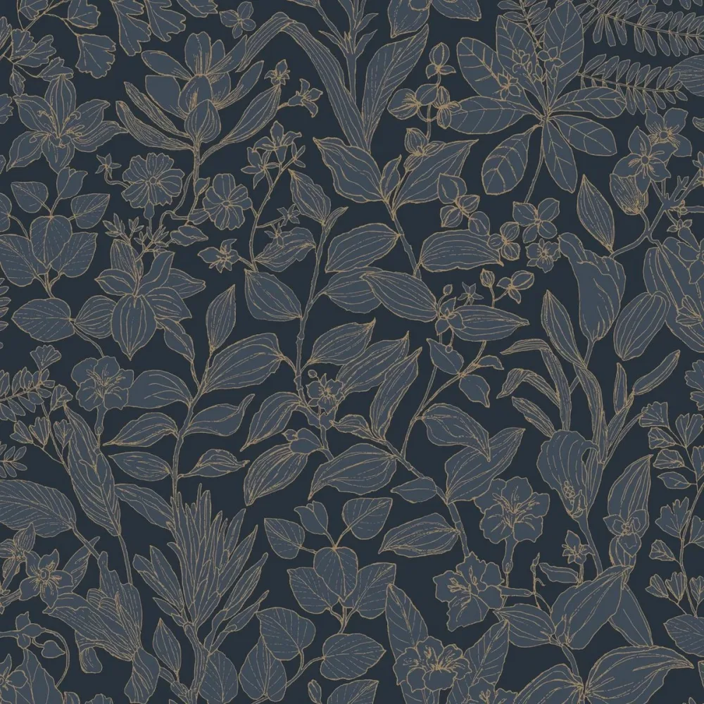 Gardens Esquisse Bleu Encre Gadn87596983 Tapet | Stuvbutiken