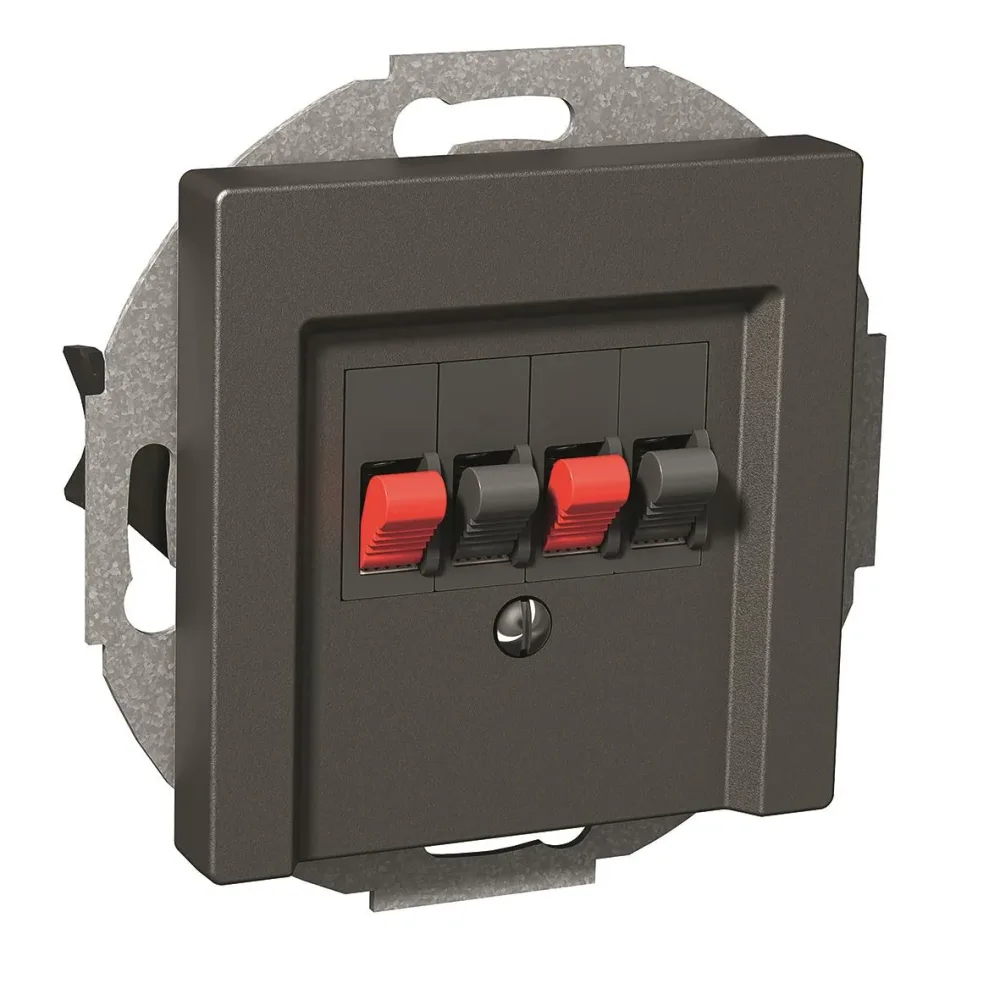 Schneider Electric WDE003915 Högtalaruttag 76 x 62 x 76 mm Antracitgrå - Bild 2
