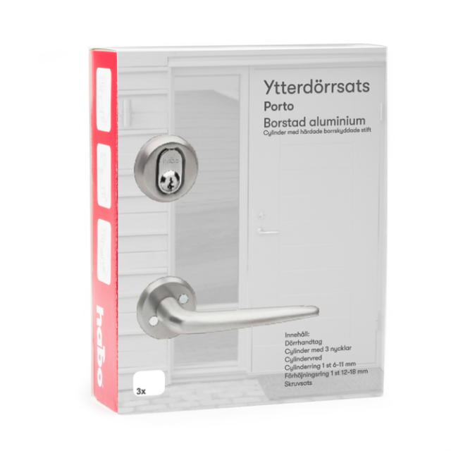 YTTERDÖRRSATS PORTO BORSTAD ALU
