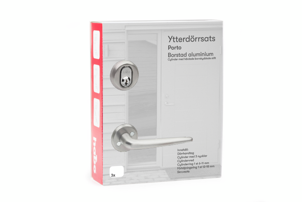 YTTERDÖRRSATS PORTO BORSTAD ALU