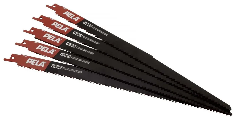 PELA 488387 Tigersågblad 300 mm, 6 TPI, 5-pack