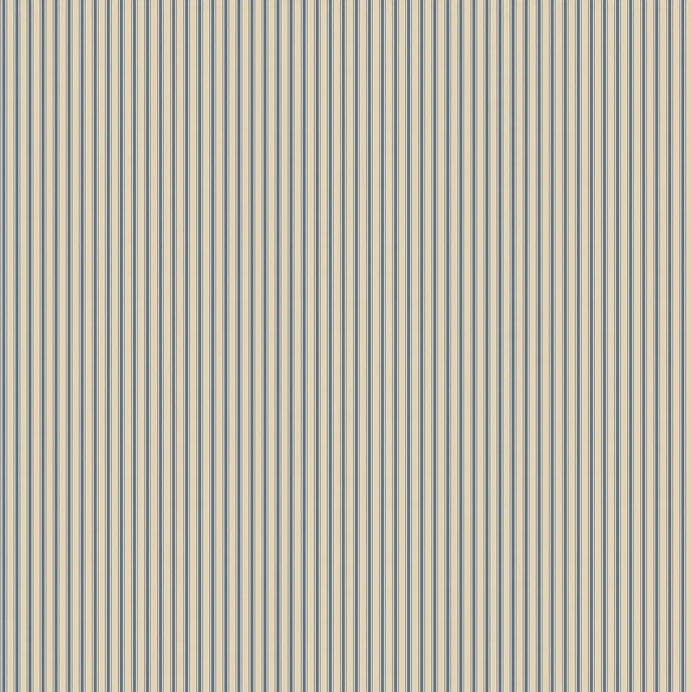 Galerie Wallcoverings Miniatyrer II G68741 Tapet Ticking Stripe Blå/beige