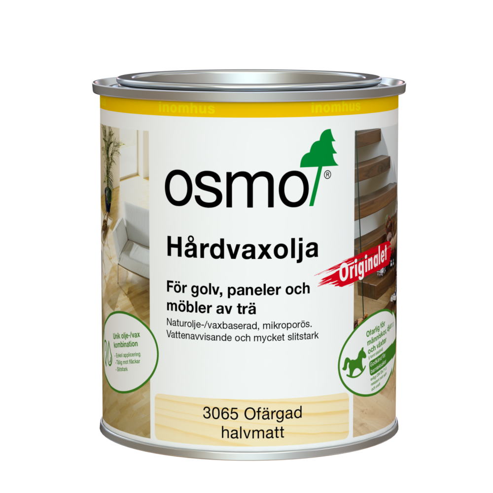HÅRDVAXOLJA OSMO 3065 HM 0,75L ORIGINALET HALVMATT