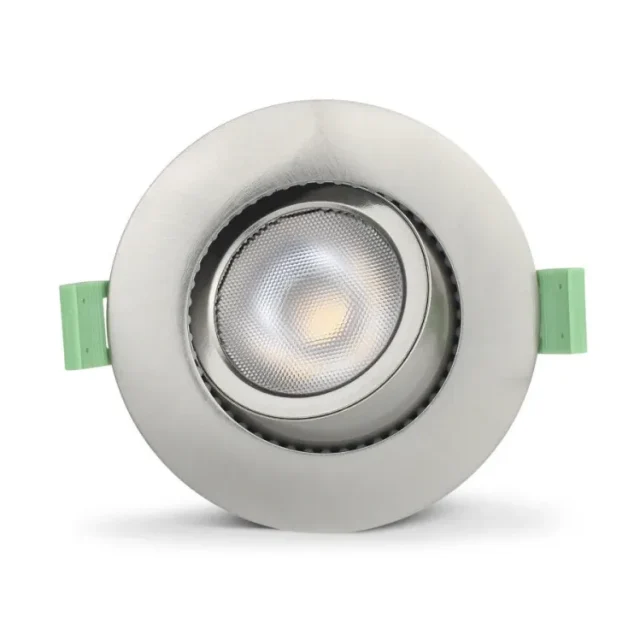 Llitt Ellen Downlight 230V, dim-to-warm Brushed steel