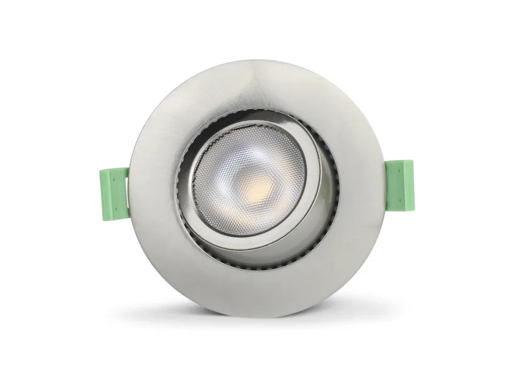Llitt Ellen Downlight 230V, dim-to-warm Brushed steel