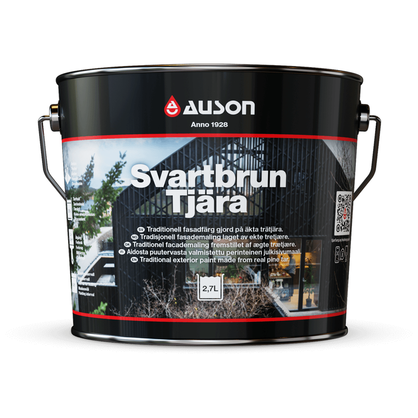 Svartbrun tjära 0,9 L Svartbrun