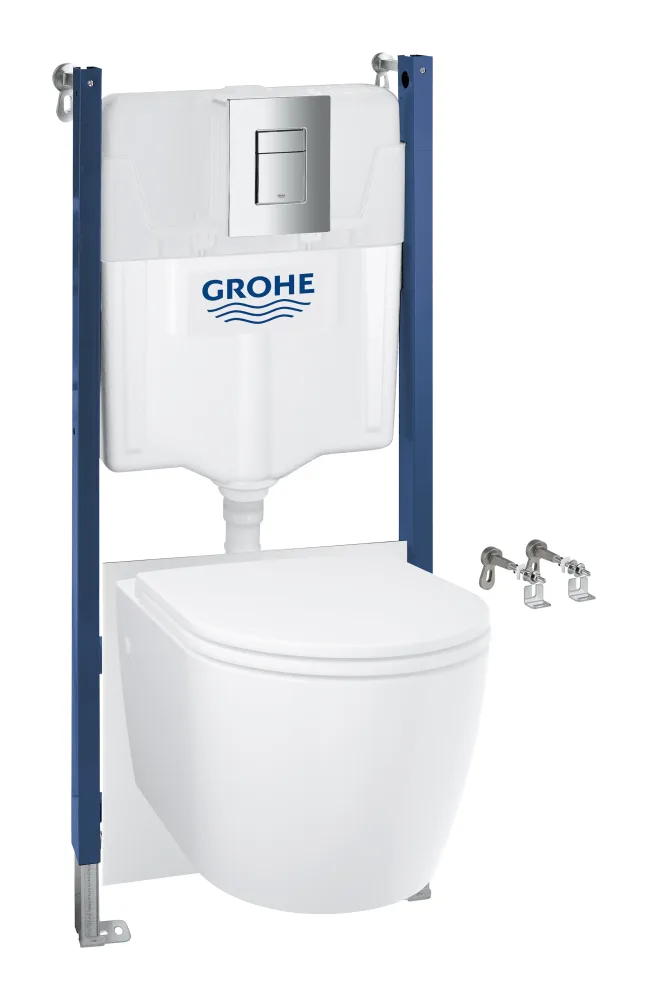 Grohe Solido Compact 103845SH00 WC-fixtur 113 cm, krom, utan spolkant