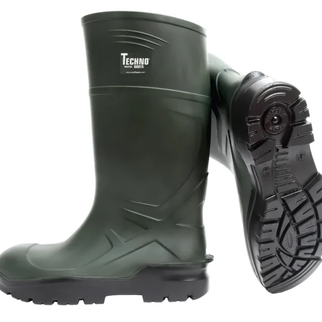 Techno Boots S5 Skyddsstövel grön, PU 42