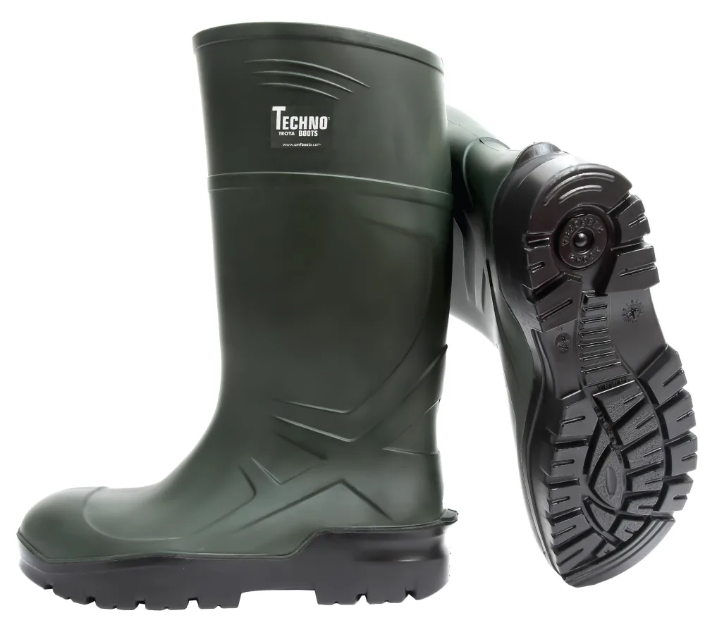 Techno Boots S5 Skyddsstövel grön, PU 42