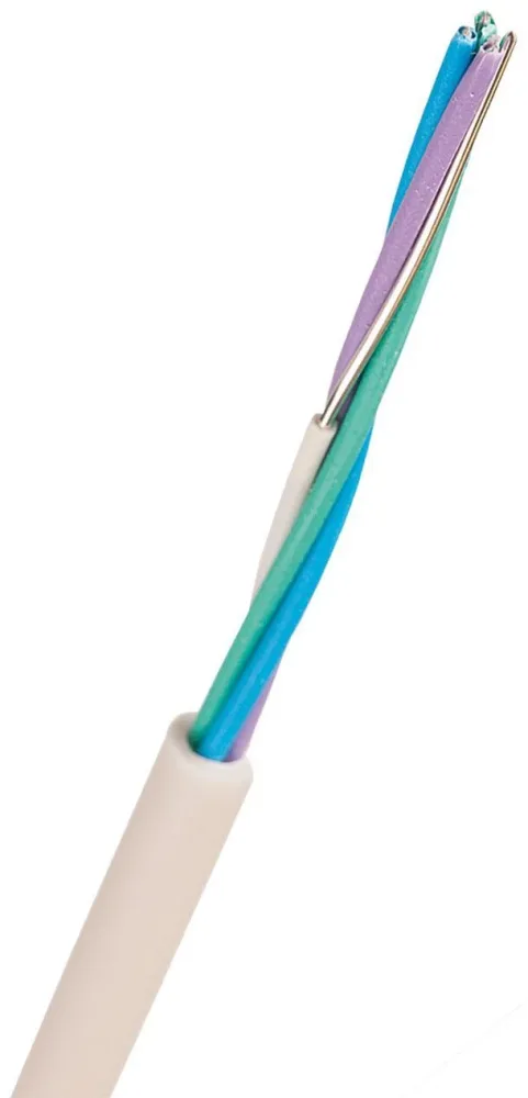 Nexans EQQXB EASY Telekabel 1 m, vit 1x4x0.5 mm