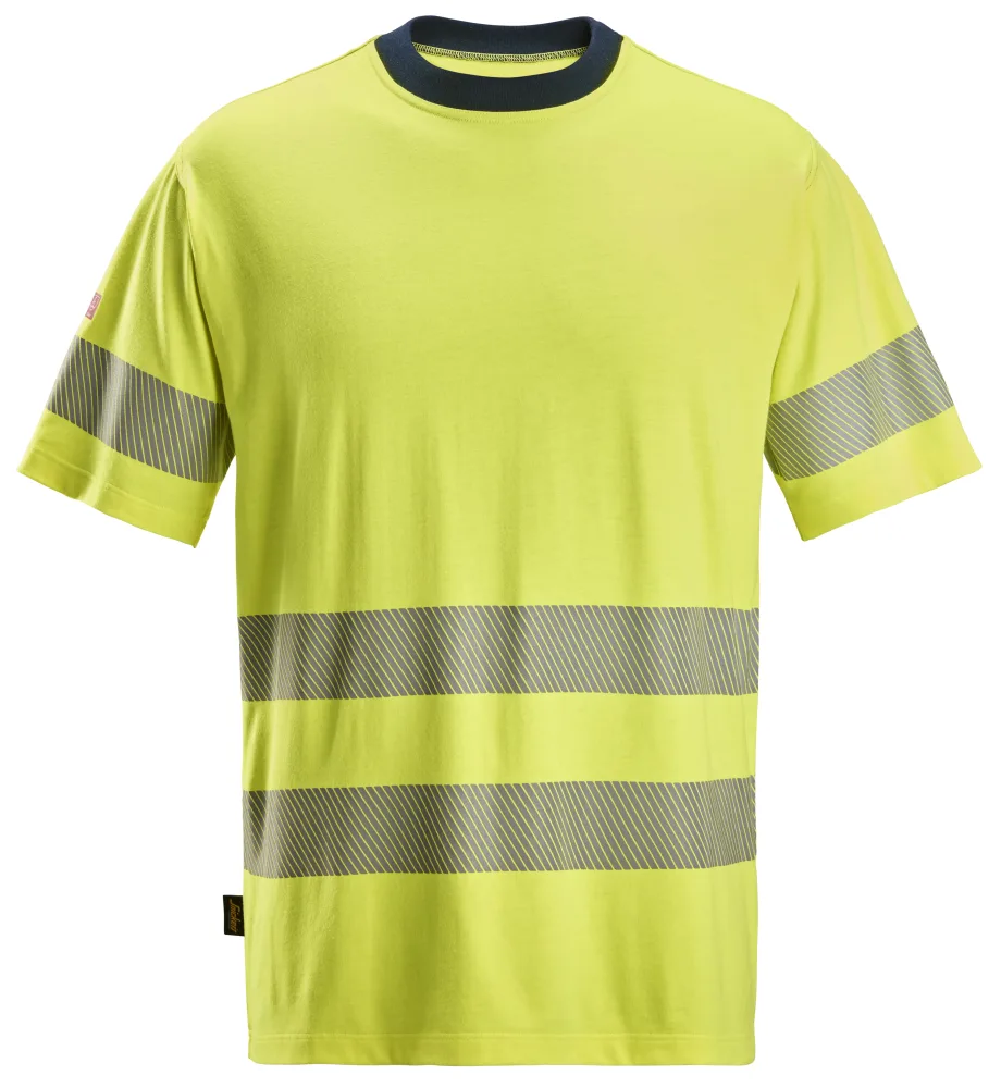 Snickers Workwear 2562-6695 T-shirt varsel, gul/marinblå XL