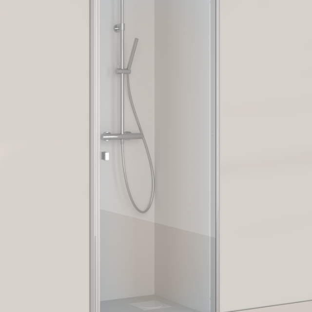 DUSCHDÖRR HAFA IGLOO PRO 75 NISCH 730-770MM KLARGLAS ALUMINIUM