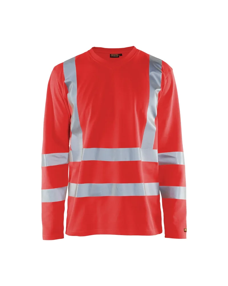 Blåkläder 3381-1070 Långärmad T-shirt varsel klass 3 L