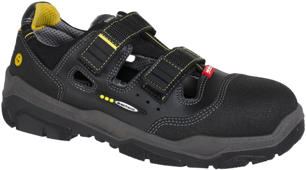 Jalas 1510 Antislip Skyddssko S1, svart, bred 46