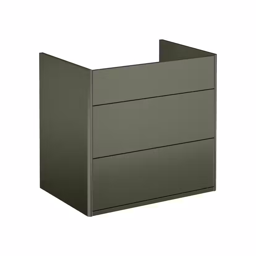 Tvättställsskåp Gustavsberg Graphic Elegans 60 cm - Fukttrög MDF för Badrum Grön