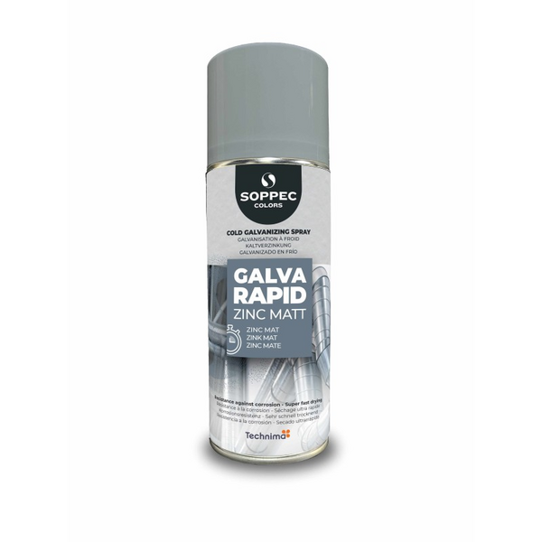 SPRAYFÄRG SOPPEC KALL GALVA ZINK RAPID MATT