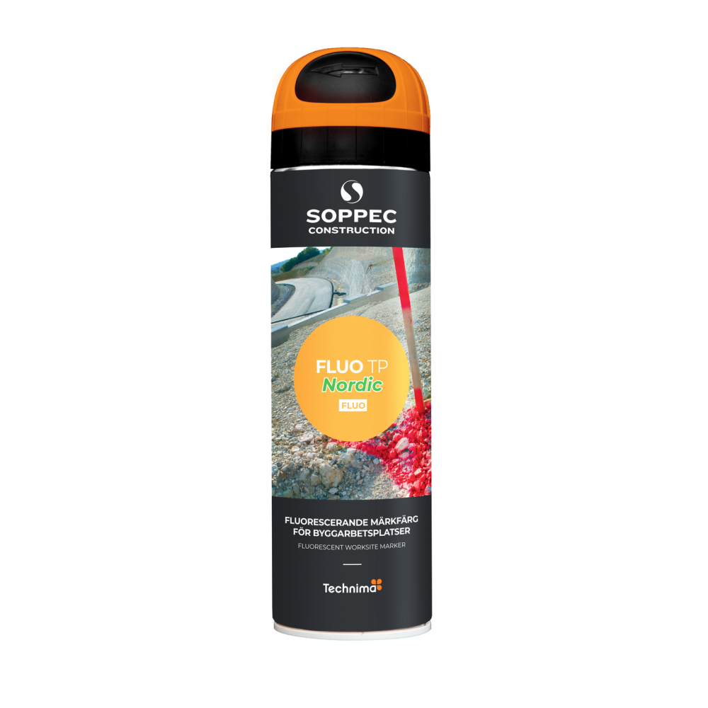 MARKERINGSFÄRG SOPPEC FLUO TP NORDIC ORANGE, 500ML