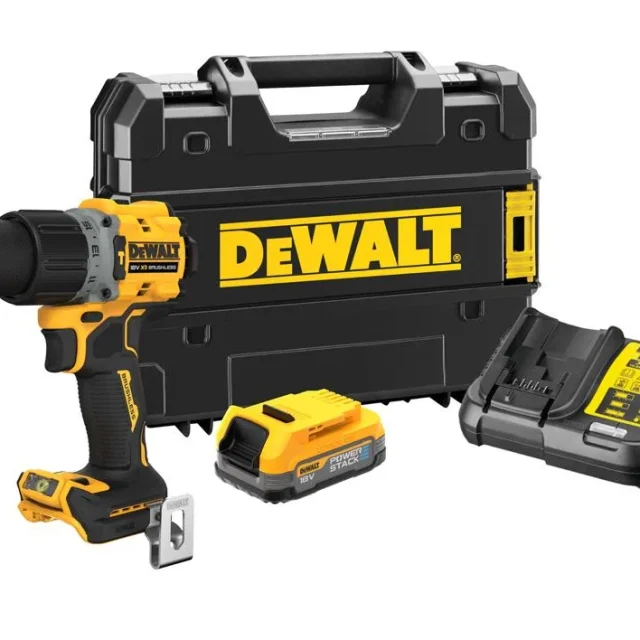 Dewalt DCD805E1T-QW Slagskruvdragare med batteri och laddare