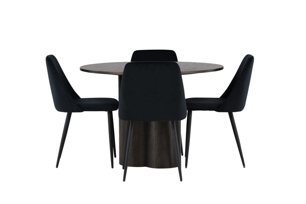 Olivia Matgrupp 110 cm Rund med 4 Night stolar