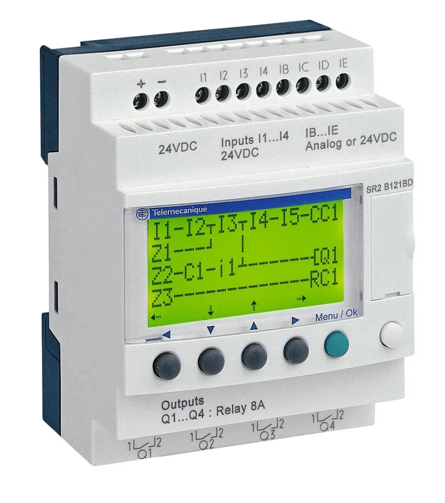 Schneider Electric SR2B121BD Logikmodul analog/digital 4 analog in, 8 digital in, 4 digital ut