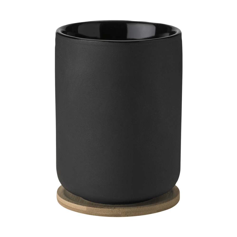 Theo termosmugg med underlägg 25 cl, Black