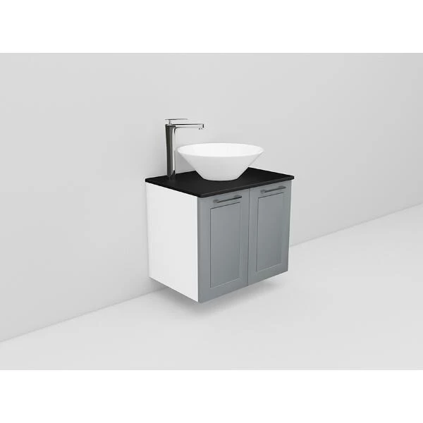 Badrumsmöbel Flexline Modell 6 60cm, Vit, Grå, Ram | Stuvbutiken - Bild 2