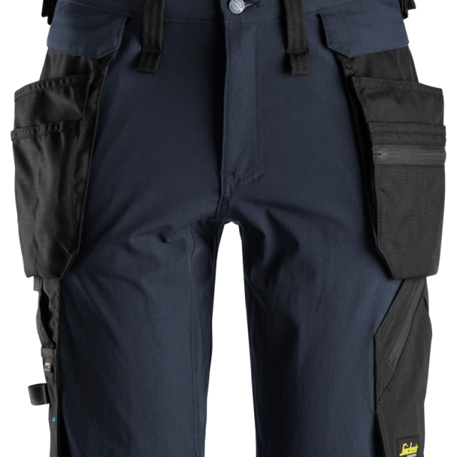 SHORTS SNICKERS WORKWEAR 6108 AVTAGB HF LW 56, MARIN/SVART