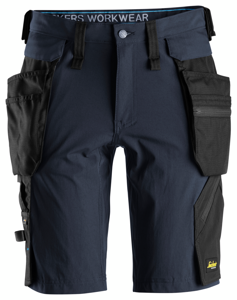 SHORTS SNICKERS WORKWEAR 6108 AVTAGB HF LW 56, MARIN/SVART