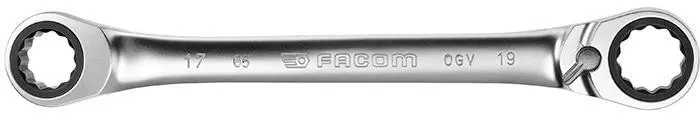 Facom 65.6X7 Ringnyckel med spärr vinklad 15° 6x7mm