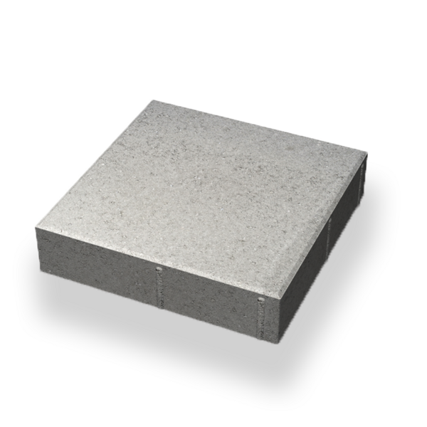 PLATTA BENDERS SLÄT GRÅ 350X350X80MM, TRÄDGÅRDSPLATTA SIENA