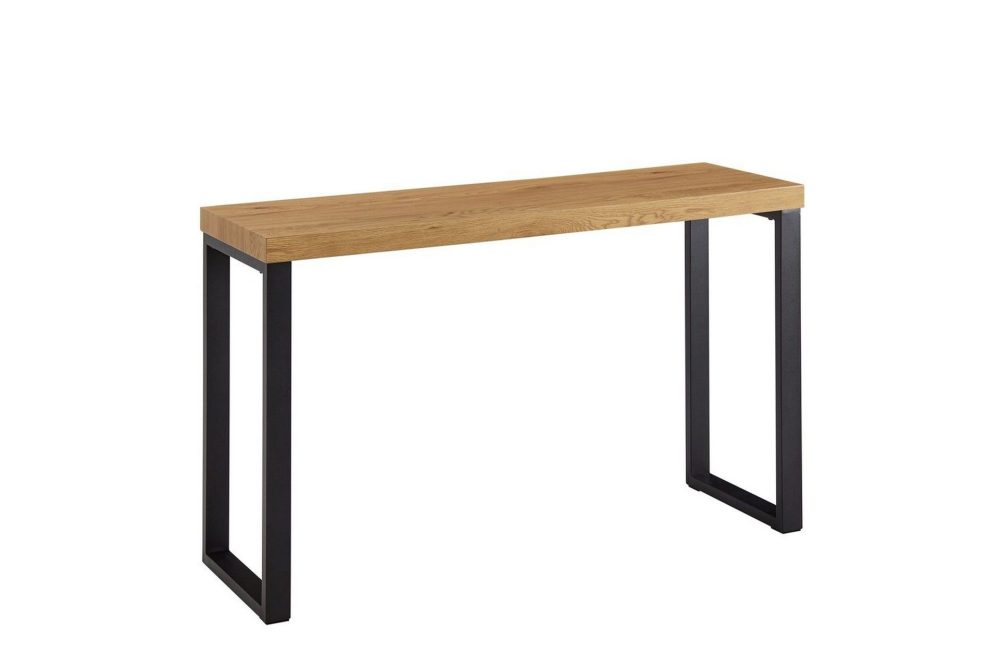 Konsolbord Wohnling 120 cm modern konsol med metallben Brun