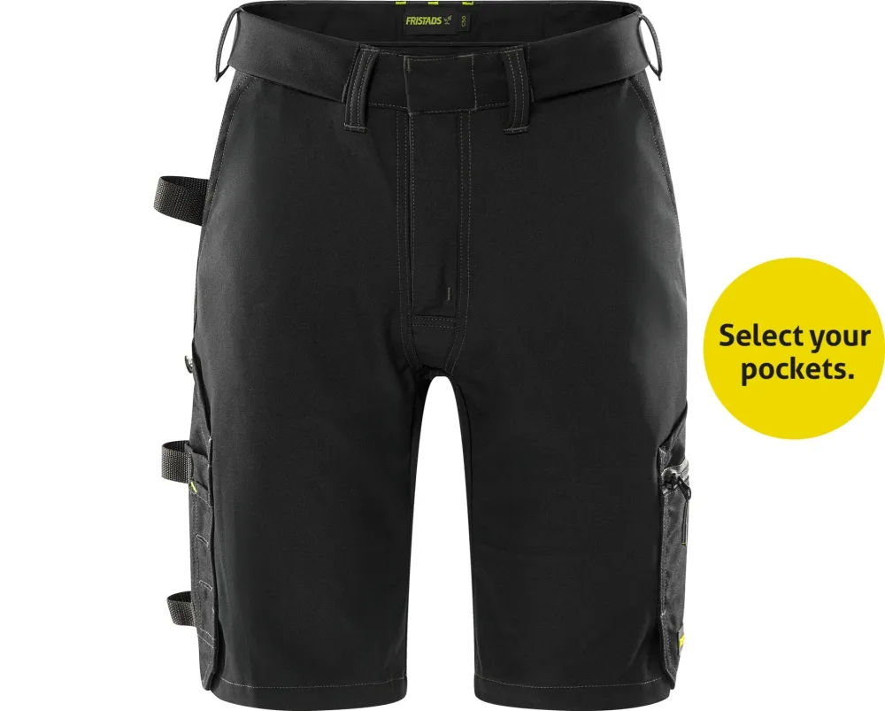 Fristads 2810 GHST Flex Arbetsshorts svart C58 - Bild 2