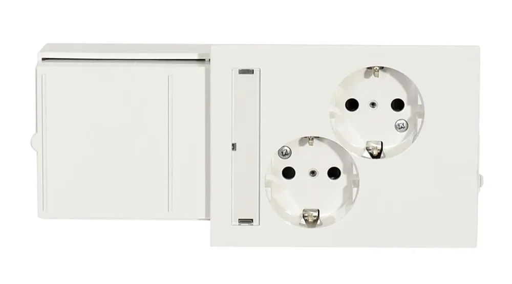 MP bolagen DUCT-2-3 Vägguttag 2-vägs