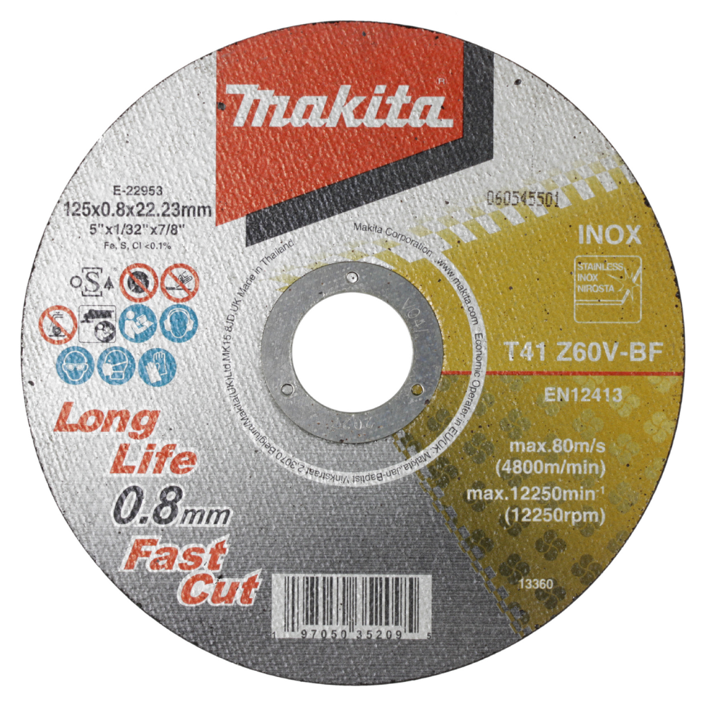 KAPSKIVA 125X0.8X22.23MM MAKITA