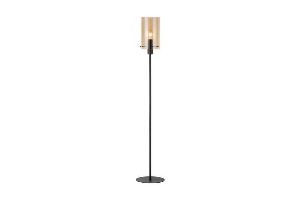 Golvlampa Eglo Polverara Svart/Amber