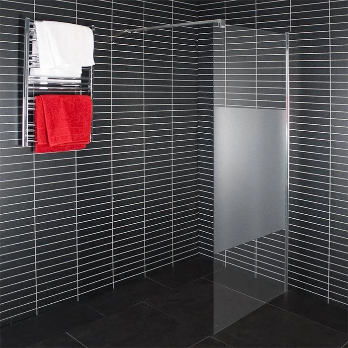 Arrow Wall Duschvägg delvis frostat glas 800 mm