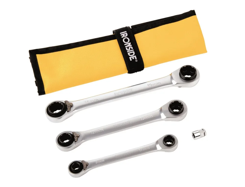 Ironside 117311 Spärringnyckelsats 4 delar, 8-19 mm